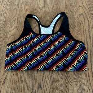 Victoria’s Secret PINK Ultimate Sports Bra Gay Pride LGBT Rainbow large